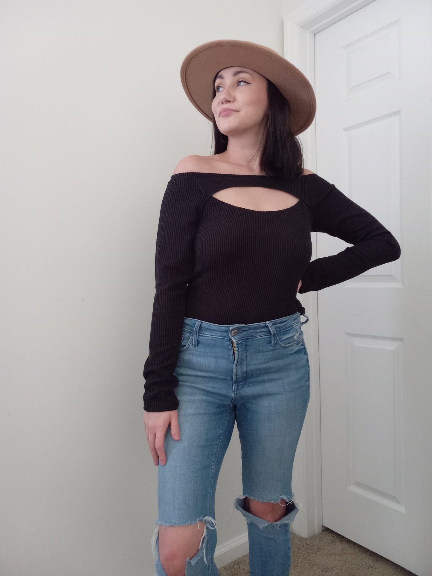 Sleeveless Cut Out Top